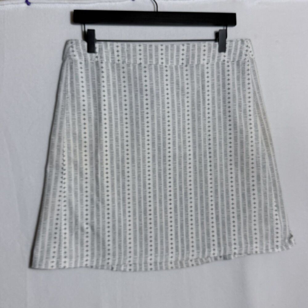 RipSkirt Gray White Beach Lightweight Wrap Skirt Women's Size M Surfing Travel